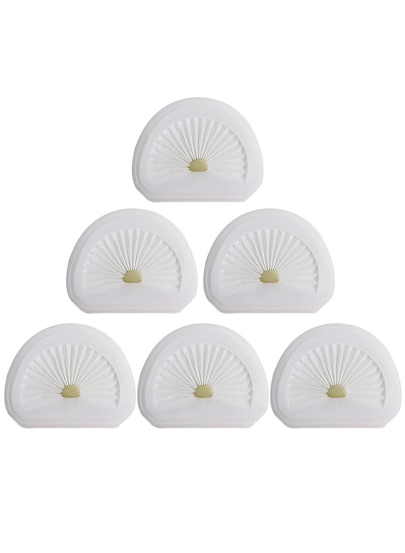 KASTWAVE VLPF10 Filter, Laukowind VLPF10 Vacuum Replacement Filters for Black and Decker HLVA315J HLVA320J HLVA325J10 HLVA325BP07 Dustbuster Handheld Vacuum Compare to Part N575266 and N600601 (6 Pack )  - Image 1
