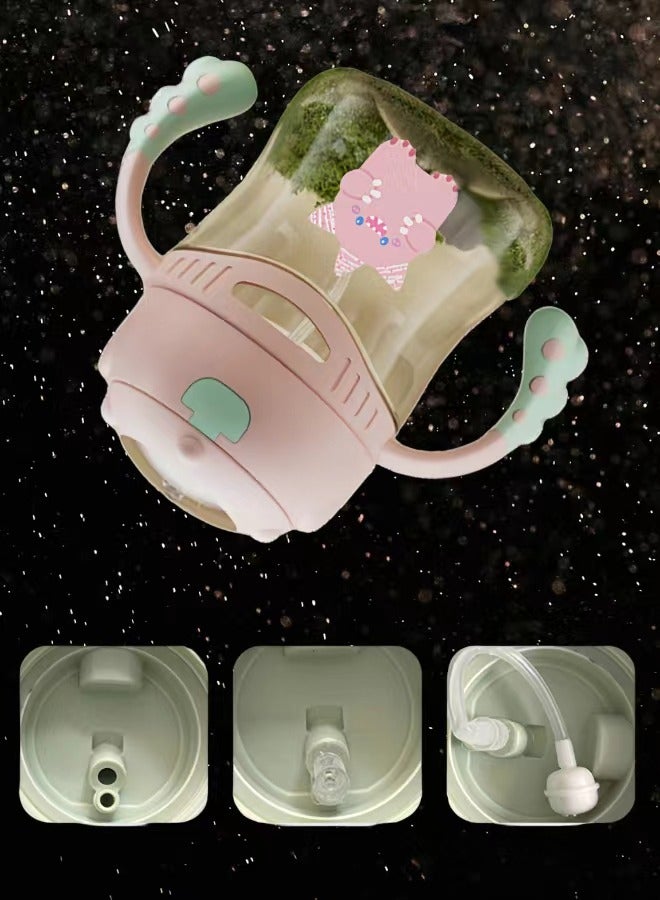 HaveDream Children's Straw Cup, Baby Duckbill Cap, Anti-Choking Learning Cup For Babies Over 6 Months Old - Pink - Image 5