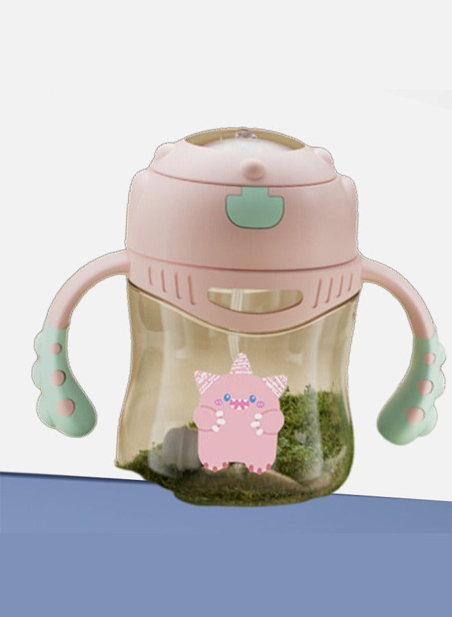 HaveDream Children's Straw Cup, Baby Duckbill Cap, Anti-Choking Learning Cup For Babies Over 6 Months Old - Pink - Image 4