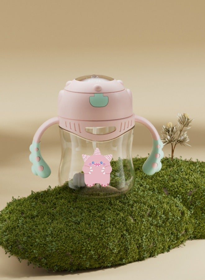 HaveDream Children's Straw Cup, Baby Duckbill Cap, Anti-Choking Learning Cup For Babies Over 6 Months Old - Pink - Image 3