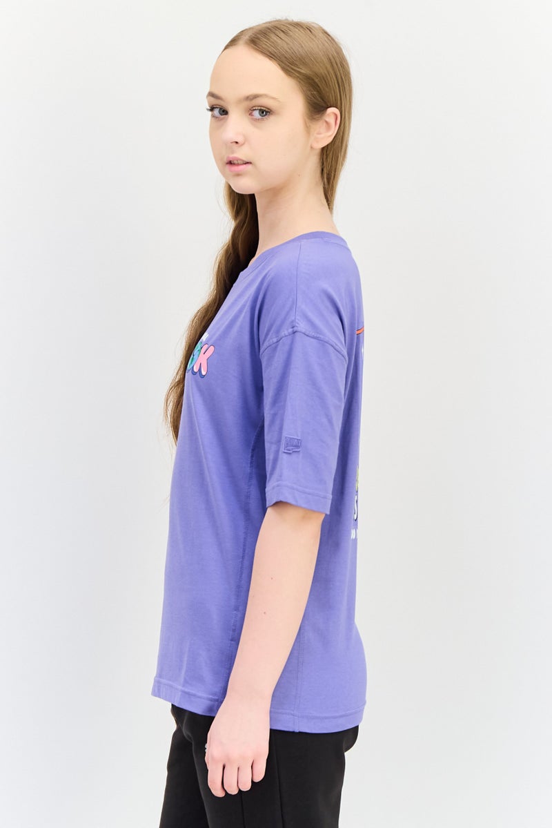 PUMA Women Sportswear Fit Short Sleeve Outdoor T-shirt, Light Lavender - Image 2