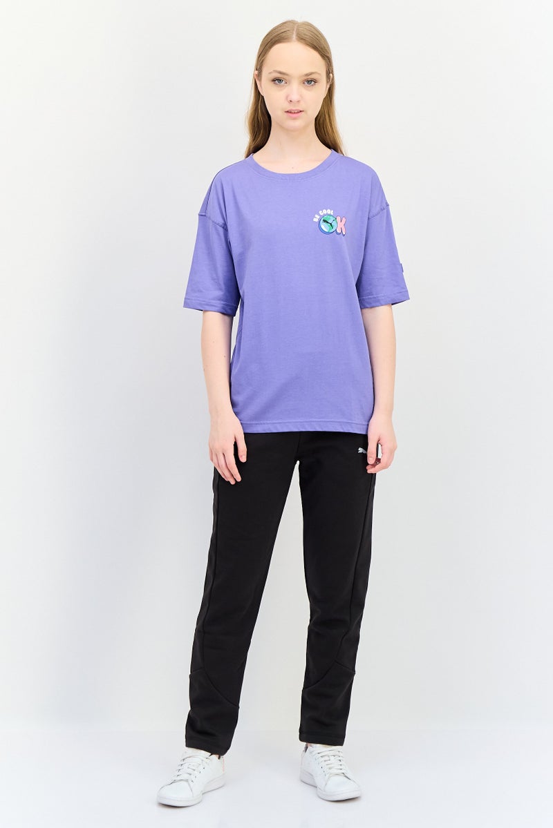 PUMA Women Sportswear Fit Short Sleeve Outdoor T-shirt, Light Lavender - Image 4