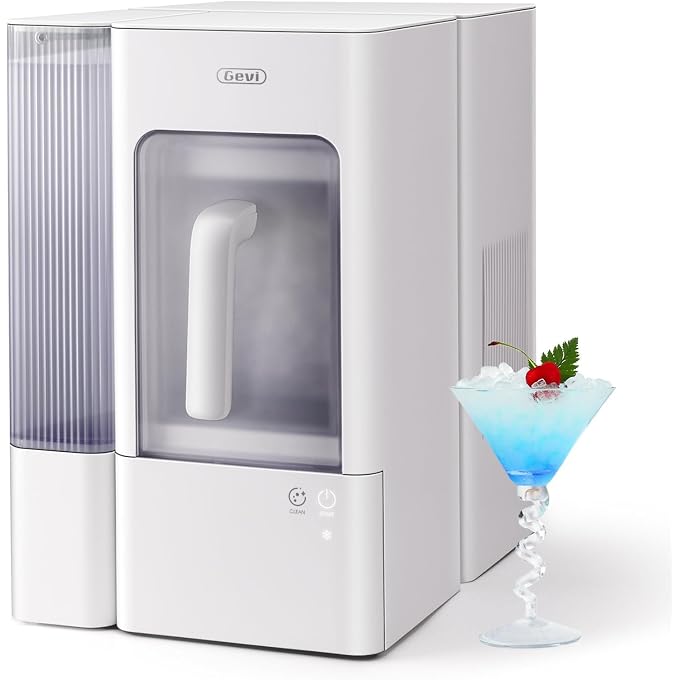 Gevi Adella Gemi Nugget Ice Maker Countertop with 1 Gallon Side Tank,Chewable Ice Machine with Portable Ice Basket, 40 lbs in 24 Hours, Pellet Ice Machine with Self-Cleaning for Home Party - Image 1