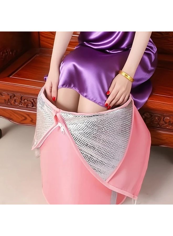 Glacier Blue Foldable Portable Insulated Foot Bath Tub with Handle for Home Travel - Image 1