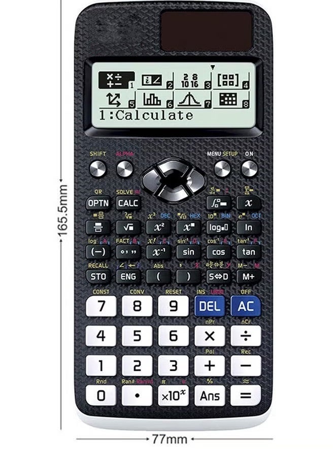 ليكسين آلة حاسبة علمية متعددة الوظائف من ليكسين (أسود/أبيض) - Image 3