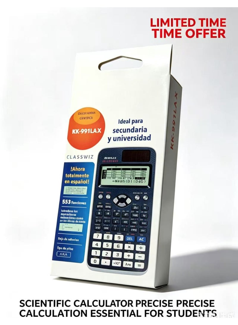 LEXIN Multifunctional Scientific Calculator (Black/White) - Image 5