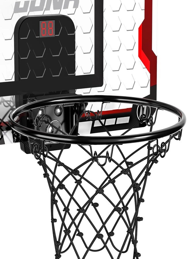 TEMI Basketball Hoop Indoor, Mini Basketball Hoop with 4 Balls & Electronic Scoreboard, Over the Door Basketball Hoop, Basketball Toys for Boys Girls Age 5 6 7 8 9 10 11 12 - Kids & Teens Gift Ideas - Image 5
