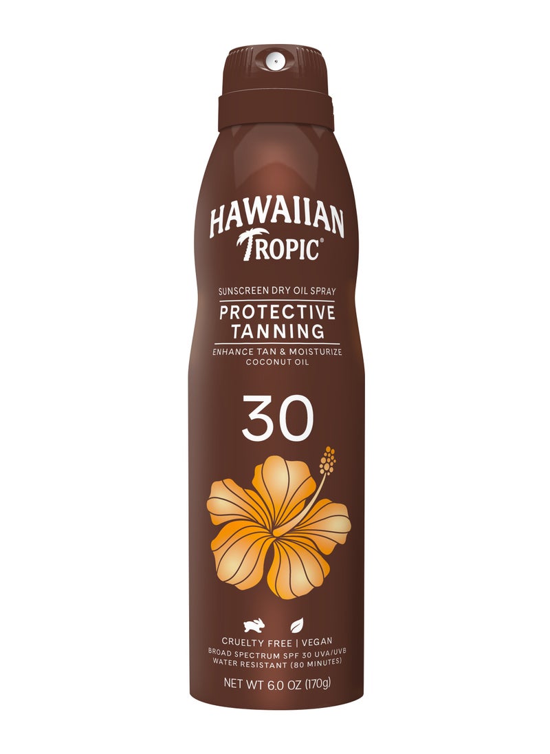 Hawaiian Tropic Tanning Continous Spray Spf30 170g 