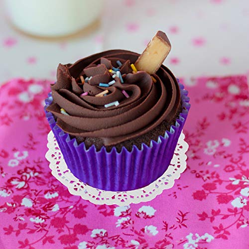 Jagrove Paper Doilies, Jagrove 100 Pieces 3.5 Inches Lace Doilies Paper Colorful Decorative Round Paper Placemats Bulk for Cakes Desserts Wedding Party Tableware Decoration, 5 Colors - Image 2