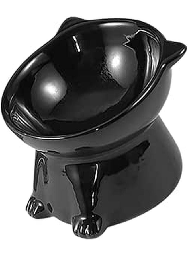 Ceramic Raised Cat Food Bowl Large Anti Spill Elevated Pet Feeding Dish - Image 1