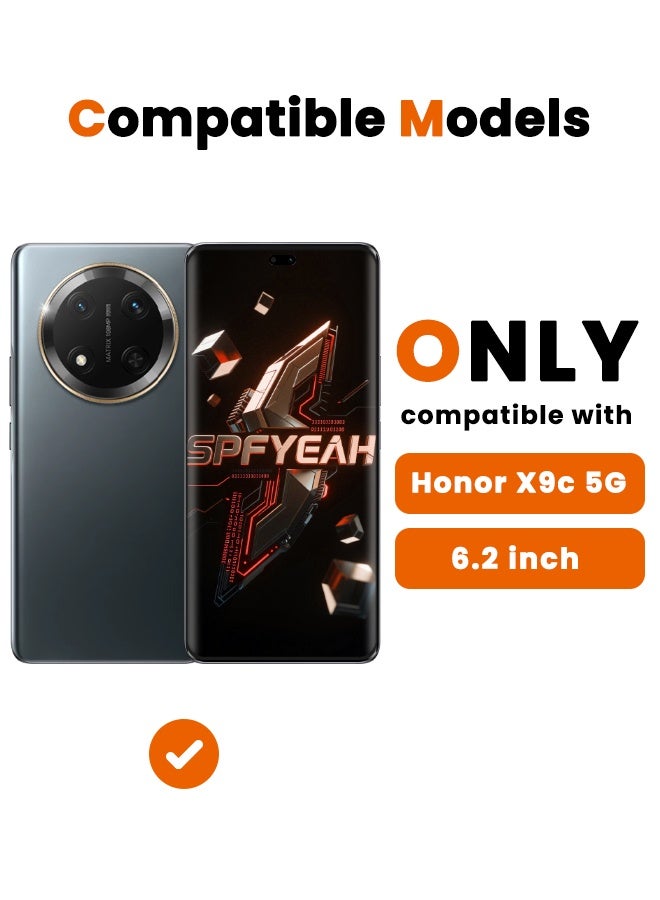 اس بي اف يا. [2 + 2 عبوة] واقي شاشة الخصوصية Honor X9c مع واقي عدسة الكاميرا، [مضاد للتجسس بزاوية 28 درجة] [صلابة 9H] [حساس للمس] [فتح ببصمة الإصبع] [مضاد للخدش] [خالٍ من الفقاعات] [مناسب للجراب] مجموعة واقي لهاتف Honor X9c 5G مقاس 6.78 بوصة (معلب، 2 + 2 قطعة) - Image 2