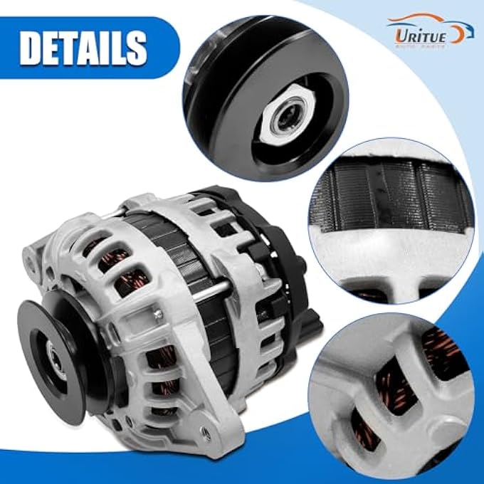 Uritue F000BL0118 New 12V 80A Alternator Compatible with 2008 TT-4 to TT8 YANMAR 4TNV98 DIESEL Replace 129908-77200,129908-77210 - Image 3