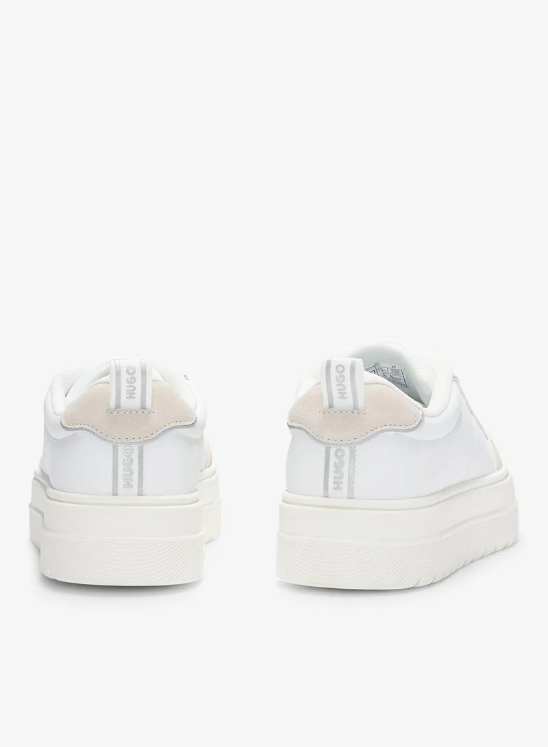 HUGO Platform trainers with suede trims