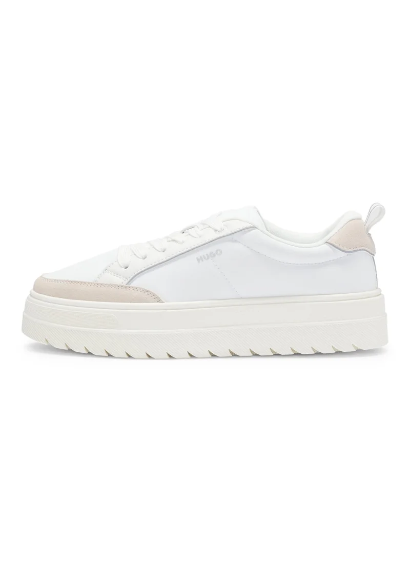 HUGO Platform trainers with suede trims