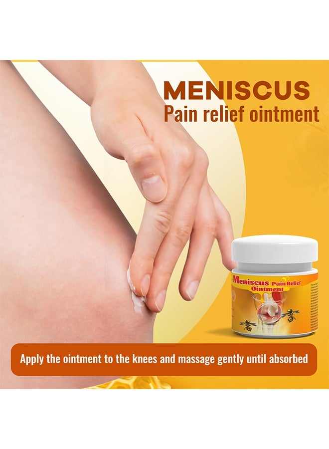 Sumifun Meniscus Pain Relief Ointment - Bee Venom Pain Relief Cream, Fast Absorbing Arthritis Joint Knee Analgesic Ointment, Smooth Gentle Meniscus Treatment Cream, Arthritis Knee Joint Muscle Ache Medical Plaster For Pain Relief - Image 5