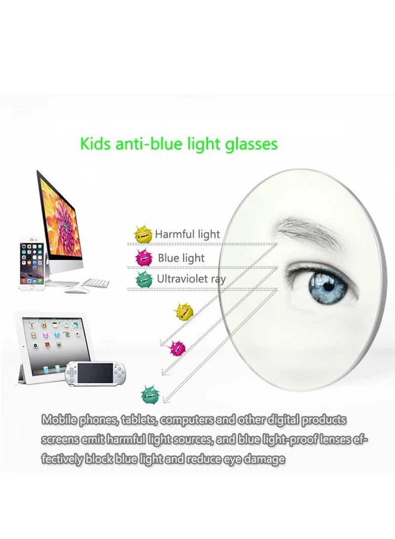 AROAQ Kids Computer Glasses Blue Light Blocking Filter Gaming Goggles Silicone Frame Child Anti Blue Ray Eyewear T7 - Image 3