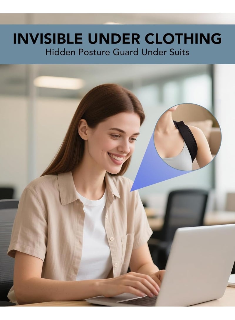 Posture Corrector & Upper Back Brace Stretcher for Women & Men - Mid Spine Support for Neck, Shoulder & Back Pain Relief - Image 4