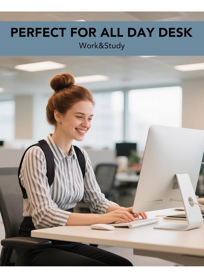 Posture Corrector & Upper Back Brace Stretcher for Women & Men - Mid Spine Support for Neck, Shoulder & Back Pain Relief - Image 3