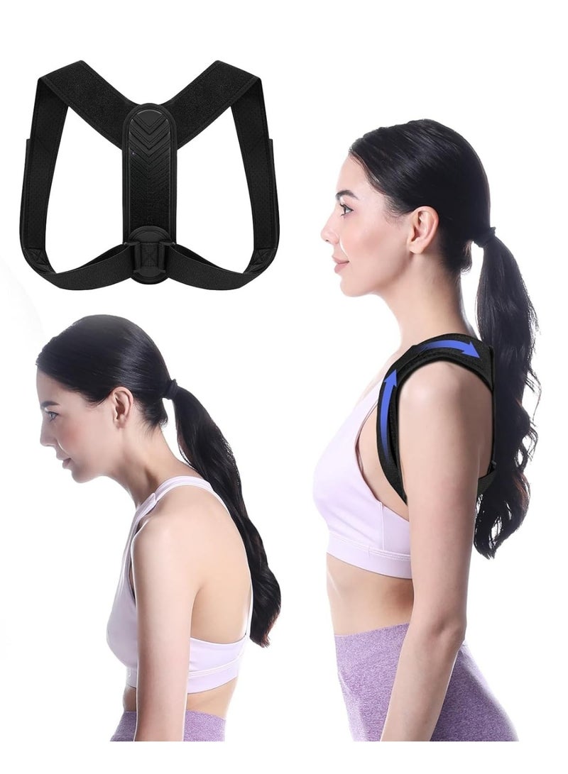 Posture Corrector & Upper Back Brace Stretcher for Women & Men - Mid Spine Support for Neck, Shoulder & Back Pain Relief - Image 1