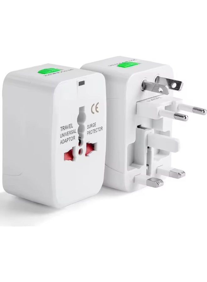 محول عالمي للسفر بمخرج واحد ويمكن تركيبة في اى قابس وفي اي بلد مناسب للسفر والاستخدام المنزلي - Image 1