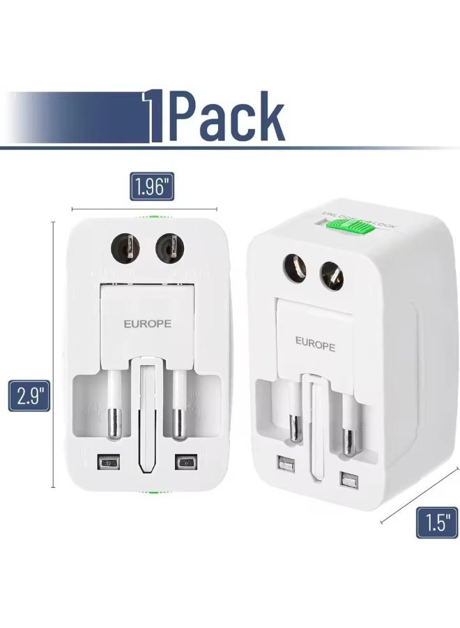 محول عالمي للسفر بمخرج واحد ويمكن تركيبة في اى قابس وفي اي بلد مناسب للسفر والاستخدام المنزلي - Image 2