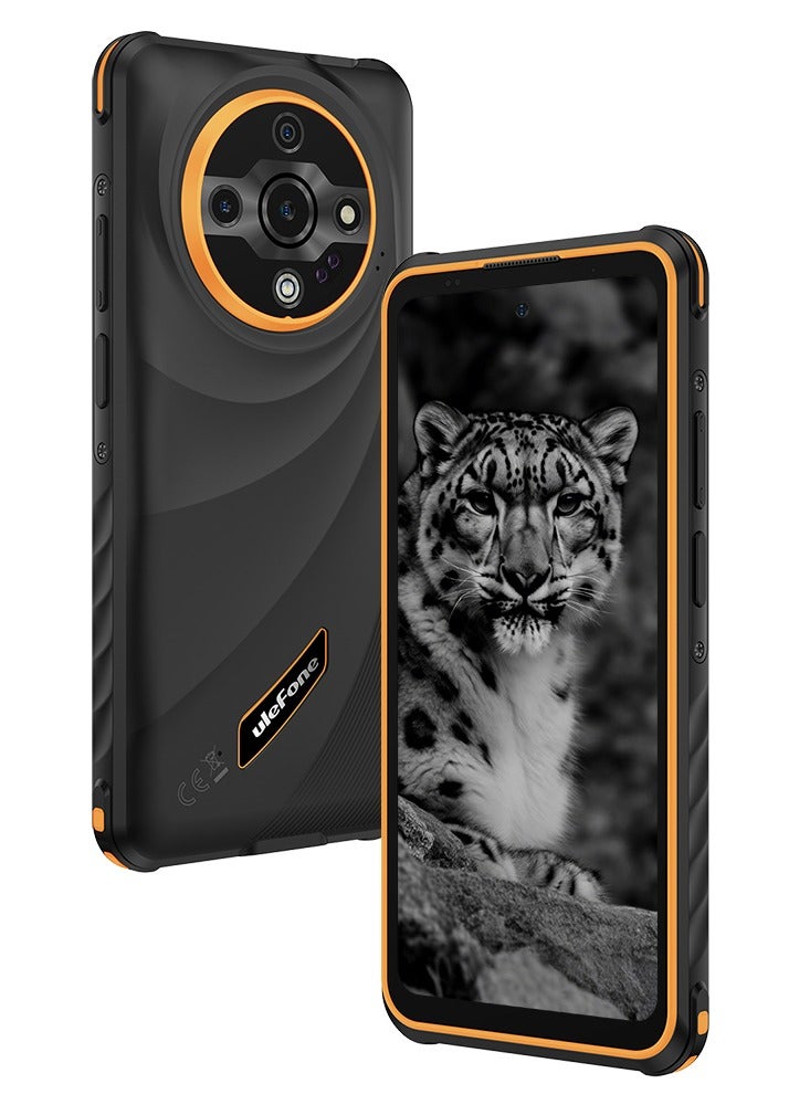 أوليفون درع X31 6GB RAM 128GB ROM | بطارية 6050mAh | شاشة 6.56 بوصة HD+ | كاميرا رئيسية 48 | NFC - برتقالي قليل - Image 2