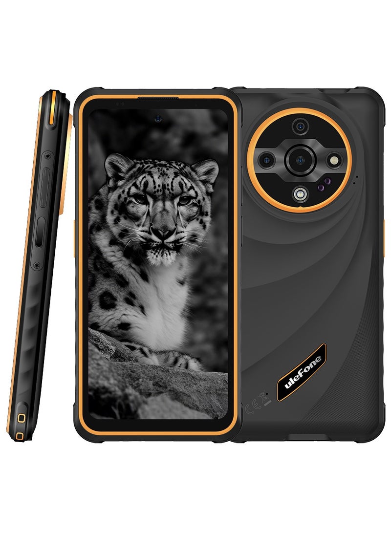 أوليفون درع X31 6GB RAM 128GB ROM | بطارية 6050mAh | شاشة 6.56 بوصة HD+ | كاميرا رئيسية 48 | NFC - برتقالي قليل - Image 1