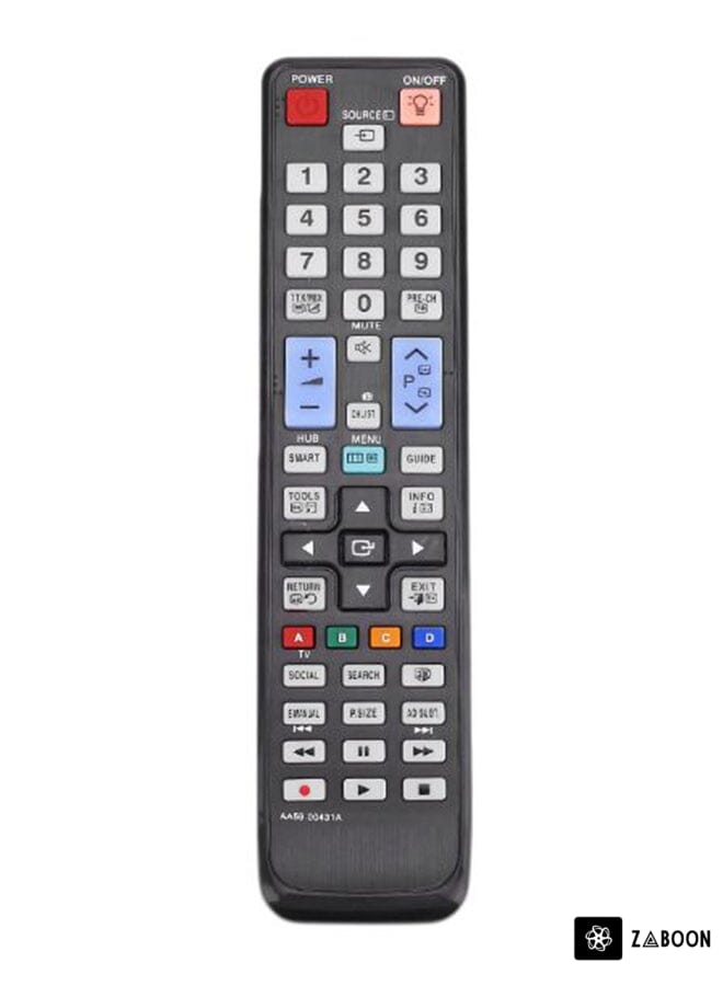 Zaboon Replacement Remote Control For Samsung AA59-00431A LCD LED Plasma 3D TV Black
