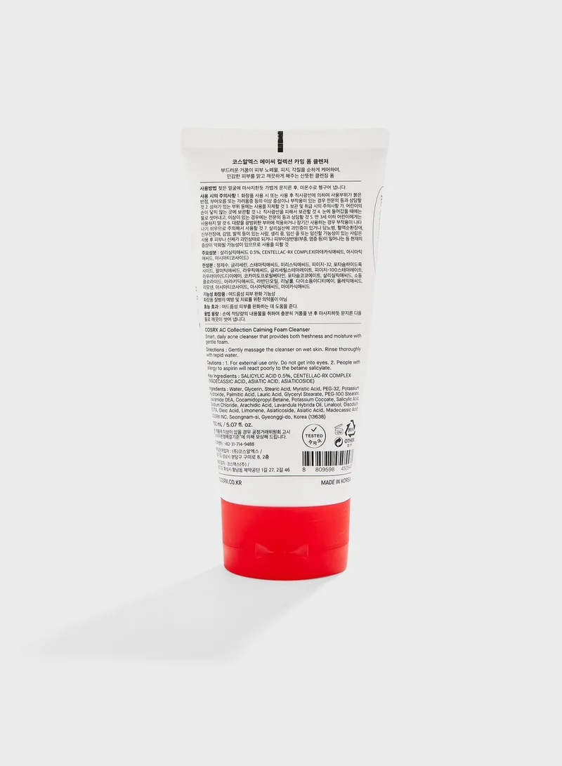 COSRX Ac Collection Calming Foam Cleanser