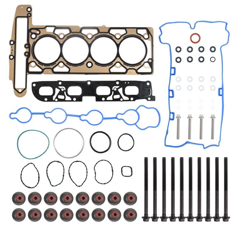 SUSUCAR Head Gasket Set Cylinder Head Bolts for 20102017 Chevy Equinox Malibu GMC Terrain Buick Regal Lacrosse 24L 2384cc 145cid L4 DOHC HS26517PT