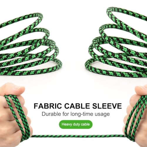 Nitho Micro USB Charging Cable [4 Meters, Pack of 2] Micro-B Charge and Play Cable for Xbox One, Playstation 4 Controllers and Devices with Micro USB Interfaces, USB-A to Micro USB Cables - Green - Image 3