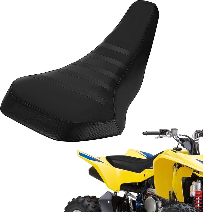 Wacece ATV Seat Cover Non-Slip Soft Waterproof for LTZ400 LTZ 400 LTZ400Z Quadsport Z400 2x4 (2009-2014) - High Elastic Leather Black - Image 1