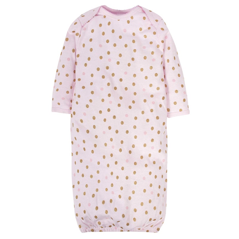 GerberBaby Girls4-Pack Sleeper GownCastle0-6 Months - Image 2
