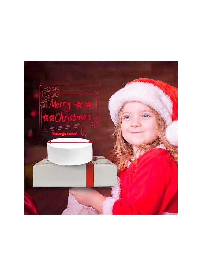 The Bros لوحة رسائل مخصصة مضيئة، مصباح طاولة يعمل بالبطارية مع قلم قابل للمسح عن بعد، ديكور مكتبي، هدايا للزفاف - Image 4