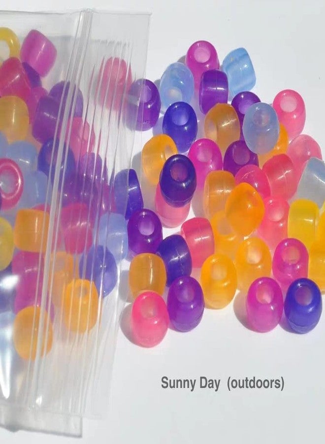 Miraclekoo UV Beads Scientific Multi Color Changing Bead UV Reactive Plastic Luminous Pony Beads,Fun for Jewelry/Bracelets Making,2000 Pcs - Image 5