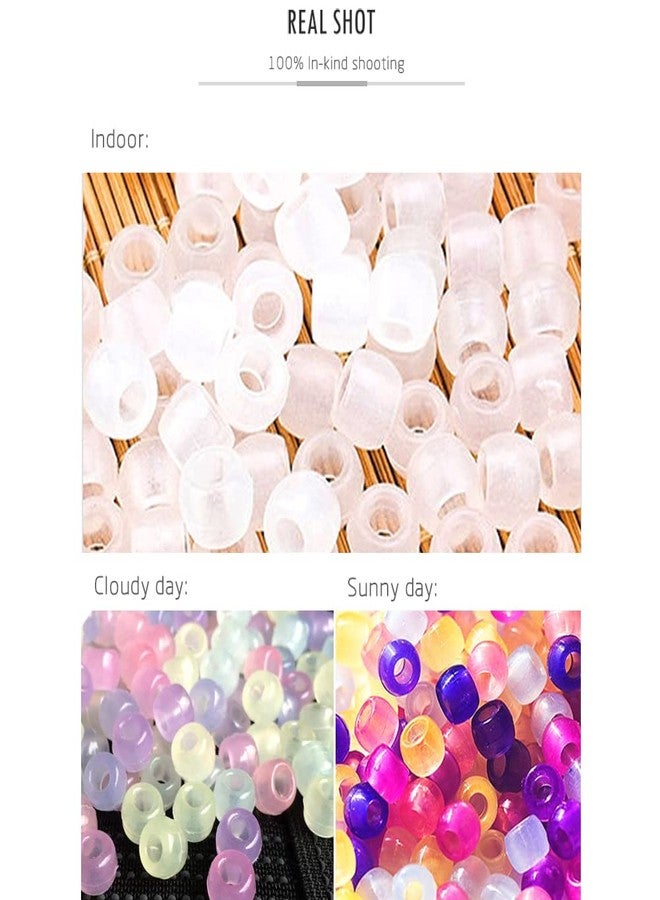 Miraclekoo UV Beads Scientific Multi Color Changing Bead UV Reactive Plastic Luminous Pony Beads,Fun for Jewelry/Bracelets Making,2000 Pcs - Image 3