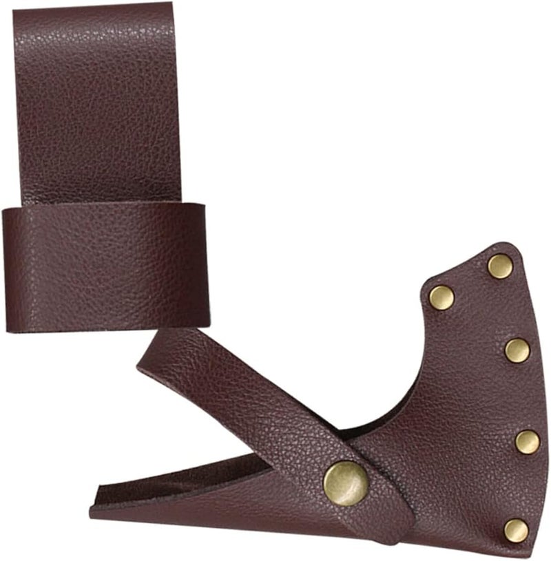 غطاء غمد فأس من الجلد لحماية شفرة الفأس خفيف الوزن ومحمول لمغامرة التخييم - Image 1