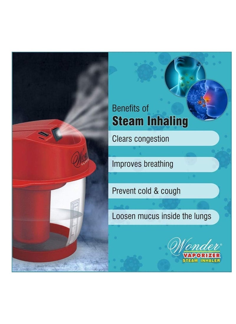 Wonder Wonder Steam Inhaler Sauna Vaporizer for Blackheads Removal  Cold AND Cough  Rejuvenate Skin for Youthful Complexion  Helps in Breathing Disorders  Face Humidifier  - Image 5