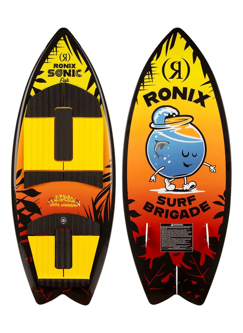 RONIX WAKESURF 2026 - Boy's Sonic - Fish - Sunset Splash - Image 1