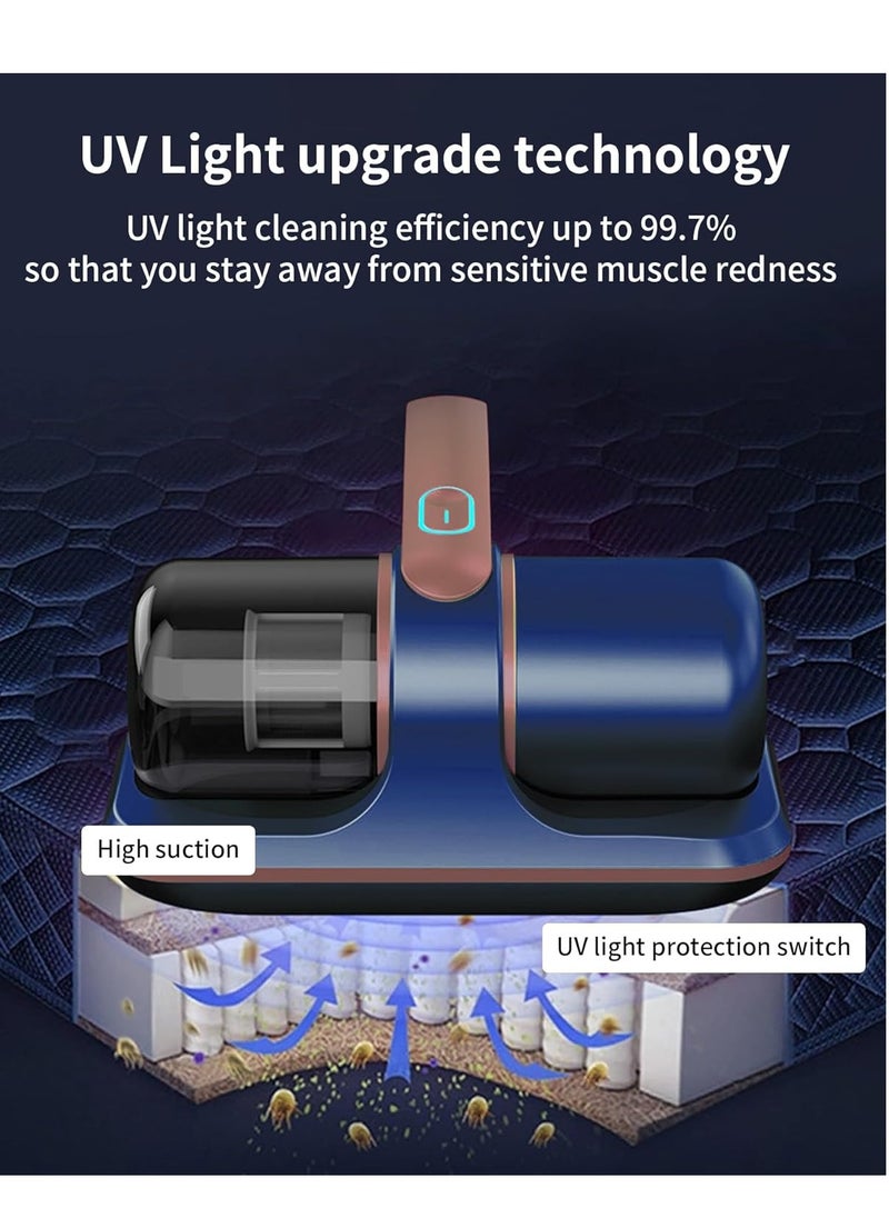 XiuWoo Portable Rechargeable Cordless Handheld Mattress Vacuum Cleaner, Wireless Cordless UV Bed Cleaner, Low Noise Dust Mite Eliminator Cleaning Machine  - Image 3