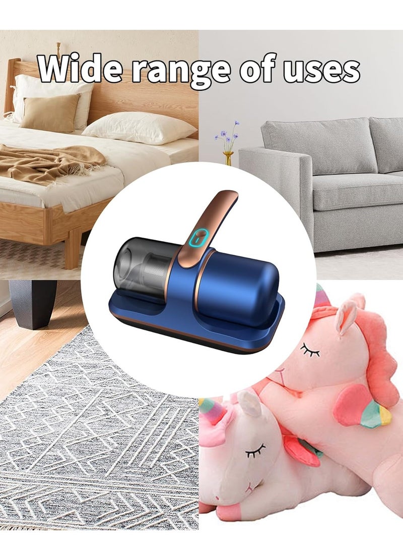 XiuWoo Portable Rechargeable Cordless Handheld Mattress Vacuum Cleaner, Wireless Cordless UV Bed Cleaner, Low Noise Dust Mite Eliminator Cleaning Machine  - Image 5