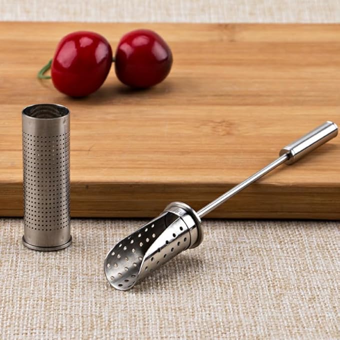 SYOSI Stainless Steel Tea Infuser With Fine Mesh Filter Heat Resistant Loose Leaf Tea Strainer For Brewing Herbs And Spices Portable Kitchen Tool For Home Office Or Travel Use - Image 3