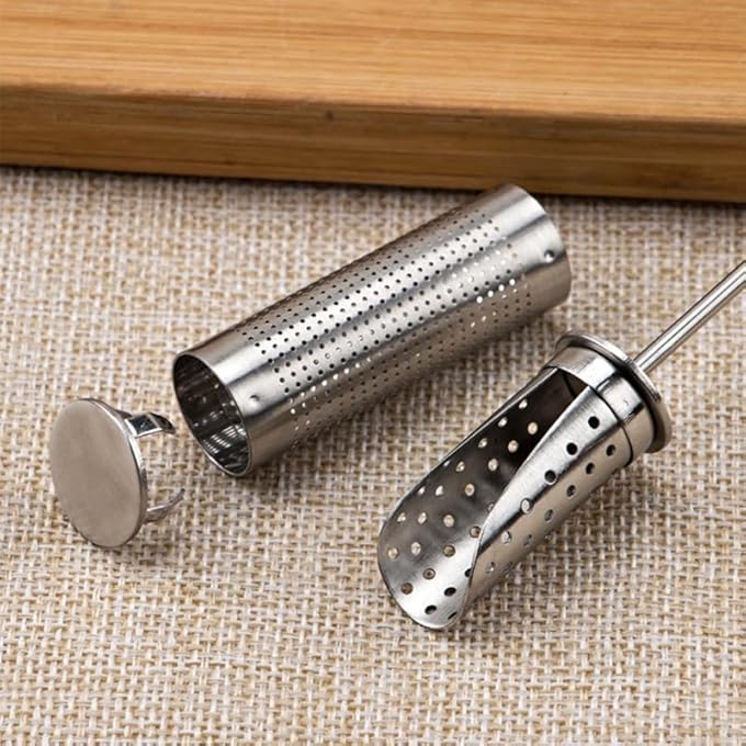 SYOSI Stainless Steel Tea Infuser With Fine Mesh Filter Heat Resistant Loose Leaf Tea Strainer For Brewing Herbs And Spices Portable Kitchen Tool For Home Office Or Travel Use - Image 5