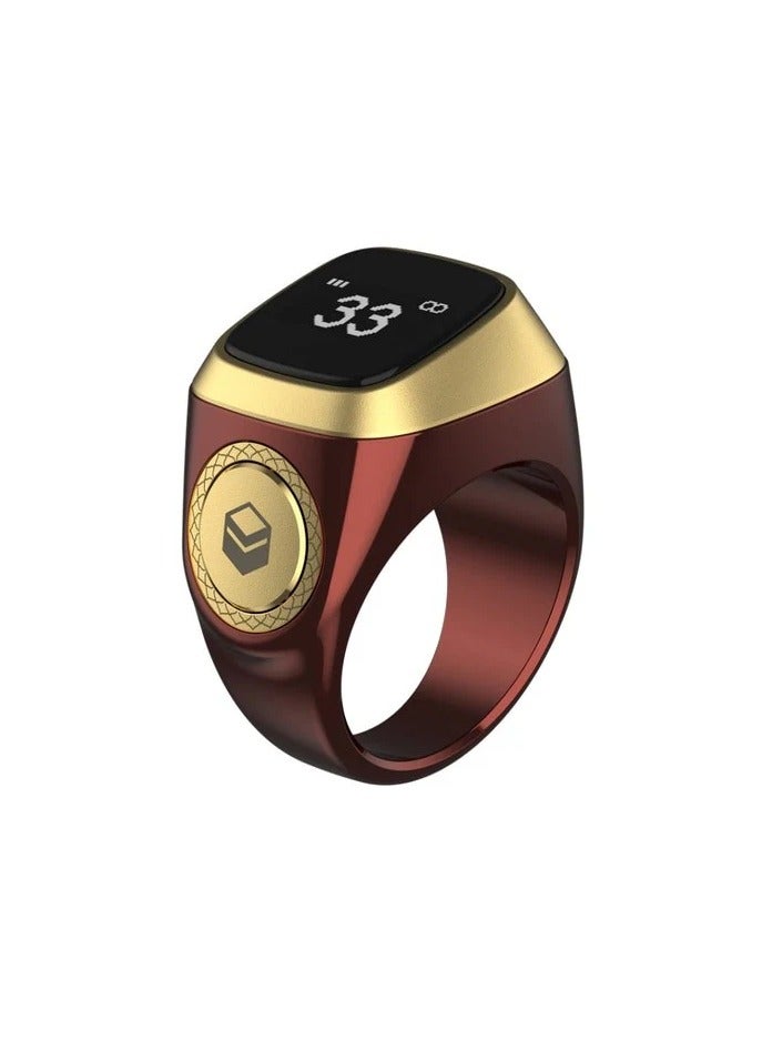 إيكيبلا حلقة تسبيح ذكر رقمية ذكية 20 ملم، عداد توقيت الصلاة، تذكير، حلقة عرض OLED