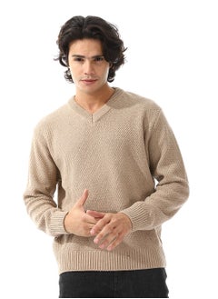 Andora V-Neck New Knitted Long Sleeves Pullover  - Image 1