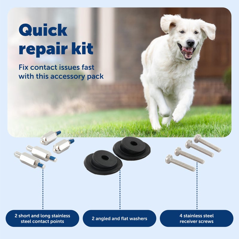 PetSafe Accessory Kit for Fencing Receiver Collars - Replacement Components for In-Ground & Wireless Dog Receiver Collars - Includes Contact Points, Clear Caps, Screws & Washers - Image 5