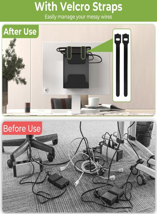 Dinghosen Mini PC VESA Mount for Dell Micro Mount with Mouse Pad, Install on Monitor Arm, for Dell OptiPlex Micro Form Factor Case, for MFF 3040 7080 5070 3000 7060 7090 9020, Wall/VESA/Under Desk - Image 5