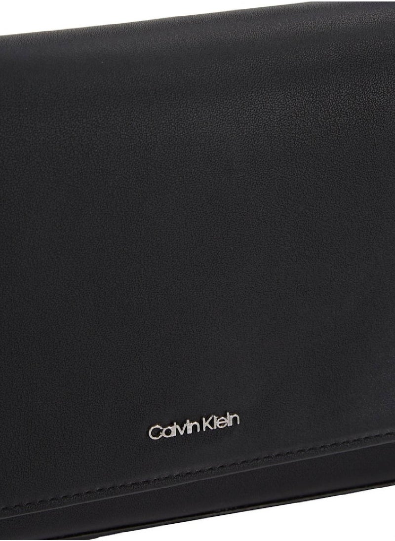 CALVIN KLEIN Women's Convertible Shoulder Bag - Faux Leather, Black  - Image 5