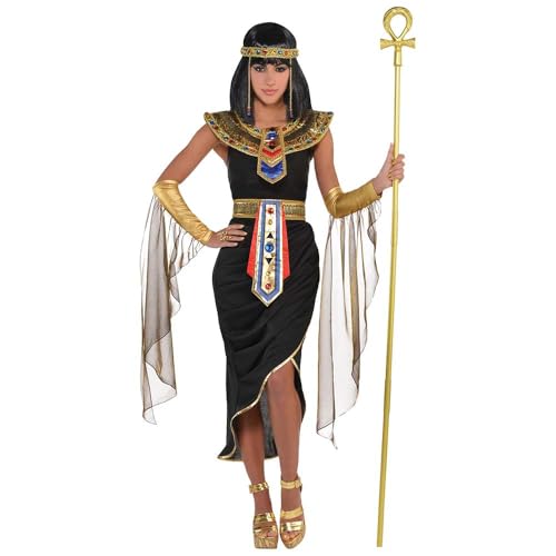 amscan 847815 Adult Egyptian Queen Cleopatra Costume, Medium Size, Multicolor - Image 1