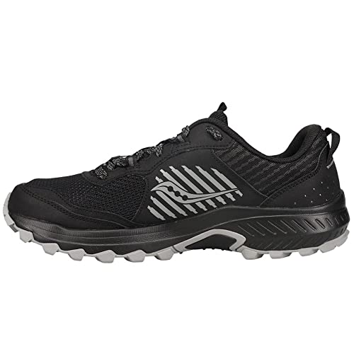 Saucony Men's Excursion Tr15 Trail Running Shoe, Black/Shadow, 10 - Image 4